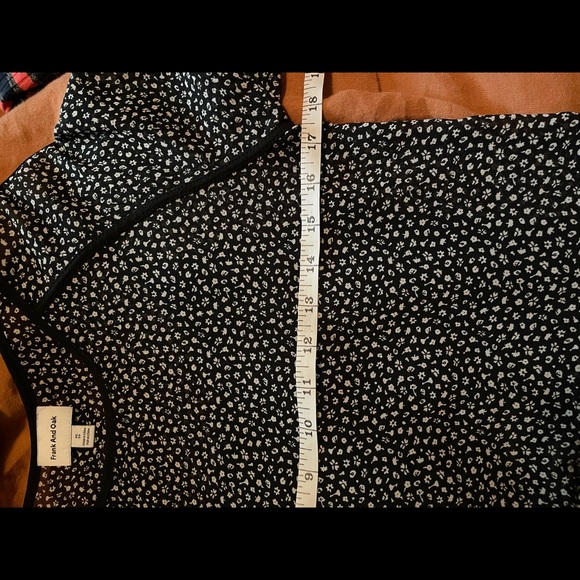 Frank and Oak ditsy floral b&w babydoll dress - Picture 5 of 6